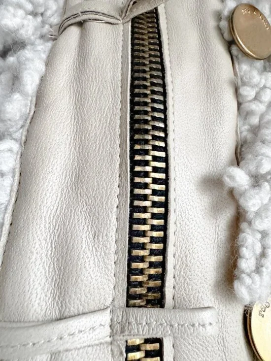 Rag and Bone Textured Leather Trim Jacket S - Picture 6 of 7